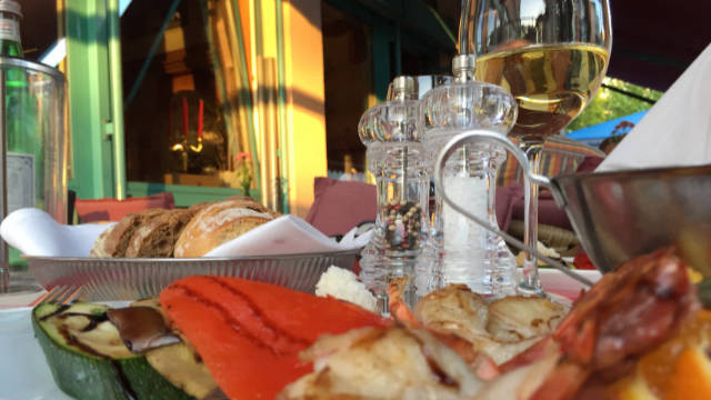 Abendessen im Restaurant Teltow